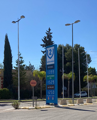 Unsere letzte Tankstelle in Murcia