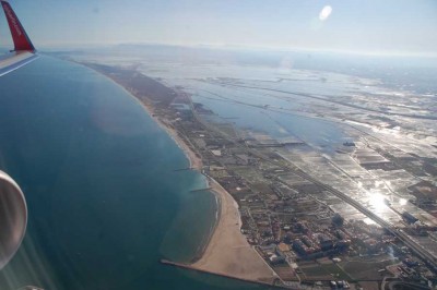 L'Albufera beim Landeanflug auf Valencia