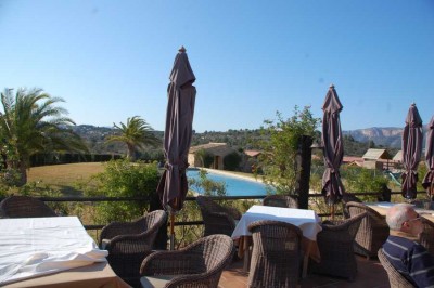 Terrasse vor dem Restaurant