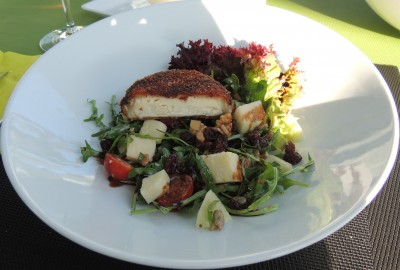 DSCN0275.JPG (677.27 KiB) 7644 mal betrachtet Ziegenkäse auf Salat mit Früchten, Nüssen und Rosinen