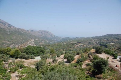 Ausblick von der Terrasse Richtung Meer