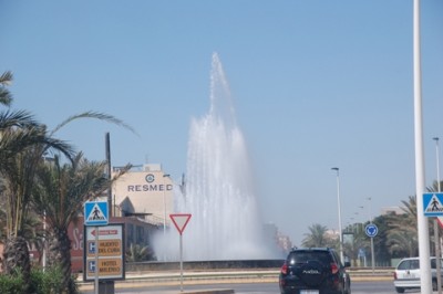 mit Fontäne in Elche