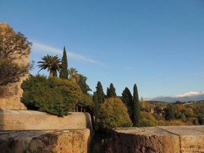Blick von der Alcazaba (Soldatenpalais) auf die Sierra Nevada