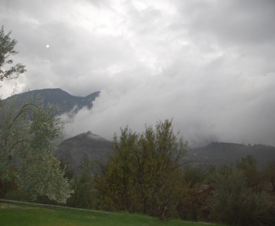 Blick aus dem Fenster