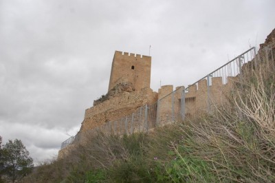 Wir verabschieden uns von Sax mit einem letzten Blick auf die Burg.