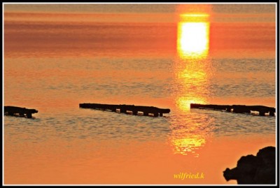 Sonnenuntergang an der Salzlagune<br />© Grossauge/Wilfried K.