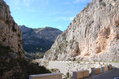 Die Schlucht von Mur unterhalb der Burg