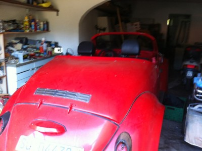 Heck des Wagens