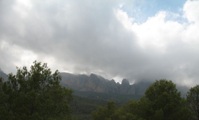 Drohende Wolken in der Aitana