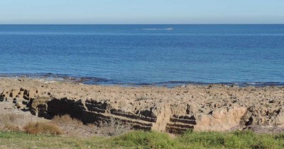 3 DSCN0440 Spuren des Toscaabbaus am Arenal.JPG (79.39 KiB) 2693 mal betrachtet Auch oberhalb des Arenal-Strandes kann man noch die alten Spuren des Tosca-Abbaus finden.