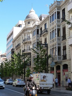 elegante Häuser in der Gran Via