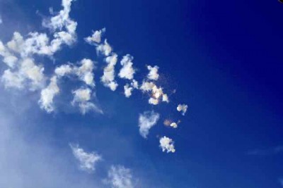die ersten Wolken sind zu sehen