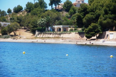 &quot;Playa de l'Olla&quot; von der Bar &quot;Porto Senso&quot; aus gesehen&quot;