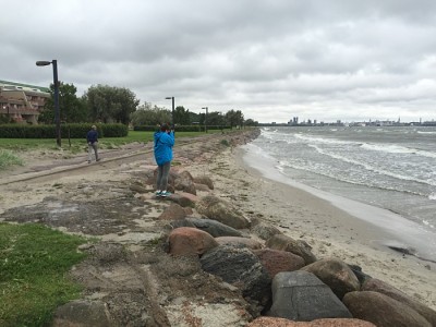 Fotografin am Strand - im Regen...