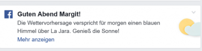 Hoffentlich behält Facebook recht ...
