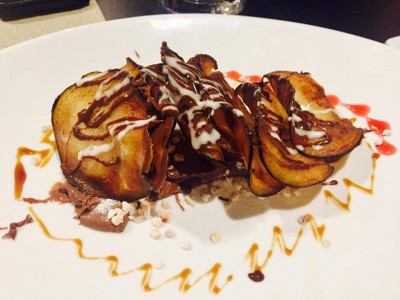 Aubergine an Schokolade