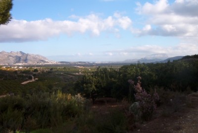 Bei Tormos - Blick Richtung Mittelmeer