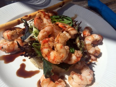 Ensalada de quinoa con gambas