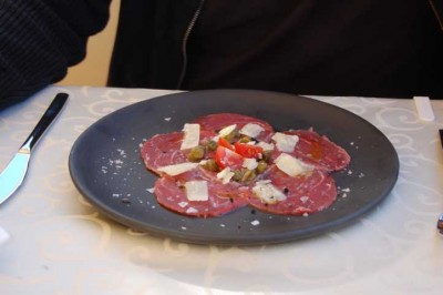 Carpaccio de Solomillo de Cerdo  (rohes Schweinefilet)