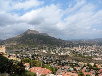 Blick auf die Sierra de Bernia