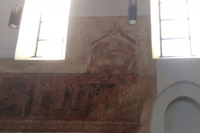 Fresco von der Grablegung der Heiligen Katharina