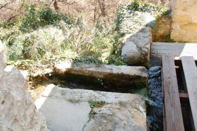 Wie auch in anderen Orten werden die Wasserbecken von einer Quelle gespeist.