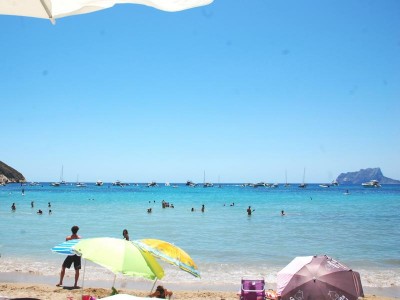 K800_El Portet - Boote.JPG (76.83 KiB) 2614 mal betrachtet Kurz hinter der Absperrkette für die Badegäste<br />knubbelten sich Motorboote verschiedener Größen