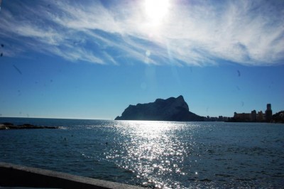 Der Peñon de Ifach im Januar an einem Nachmittag.