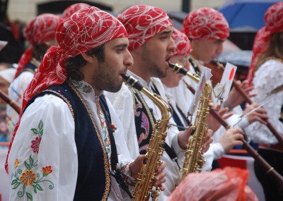 Saxophonspieler (el saxofon),