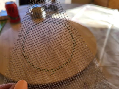 Mosquitera-Gewebe Kreis ausschneiden