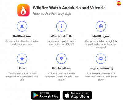 Mit der Wildfire Watch immer auf dem Laufenden