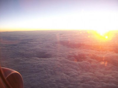 08:37:55 Uhr über den Wolken