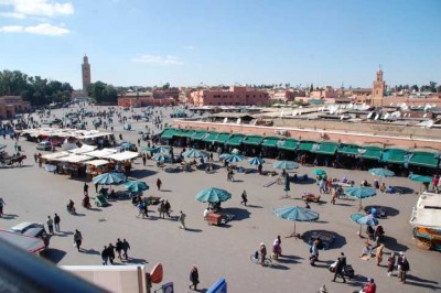 Ort des Attentats: Jemaa-el-Fna-Platz, Marrakesch