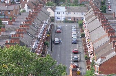 Typische row houses in England <br />Released under the GNU Free Documentation License<br />User Duncharris on en.wikipedia